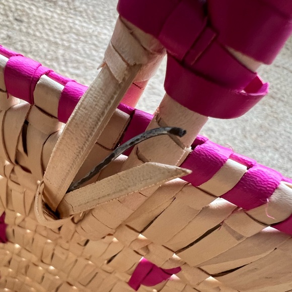 Large Boho Straw Tote - Picture 3 of 3